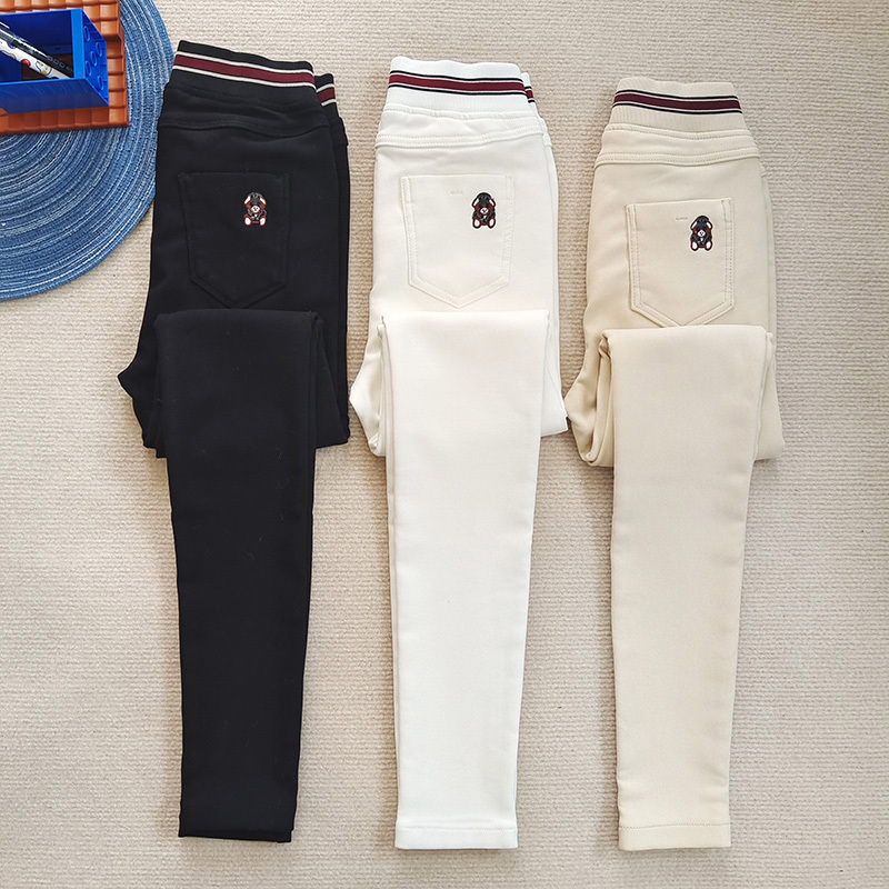 New Spring and Summer White Outerwear Leggings for Women, Autumn and Winter Fleece-Lined Black High-Waisted Elastic Slim-Fit Magic Pants New Spring and Summer White Outerwear Leggings for Women, Autumn and Winter Fleece-Lined Black High-Waisted Elastic Slim-Fit Magic Pants