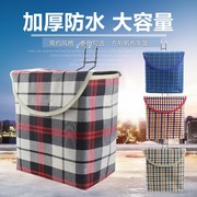 Điện xe đạp giỏ giỏ xe đạp giỏ giỏ giỏ phía trước giỏ xe đạp canvas xe dày và không thấm nước