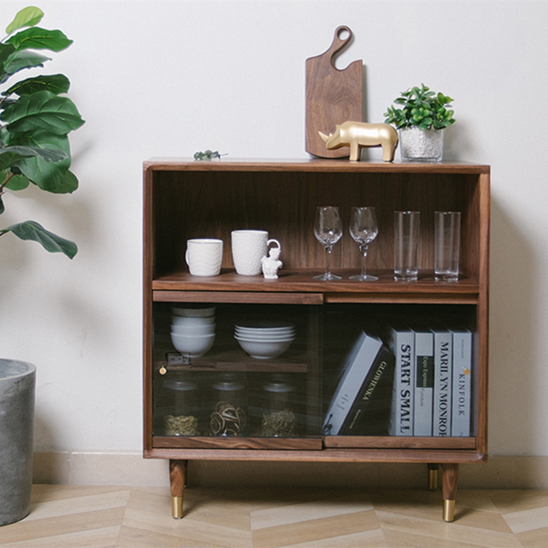 European-style small cabinets, modern dining cabinets, solid wood glass cabinets, Nordic dining room storage cabinets, multi-functional storage cabinets, entrance cabinets