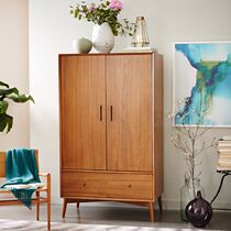 Nordic Solid Wood Wardrobe Storage Cabinet Locker Creative Closet Double Door Display Cabinet Ramen Cabinet Eurostyle Wardrobe Customize