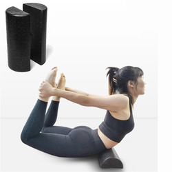 EPP semicircular yoga column 30/45/60/90cm glossy yoga foam shaft Fitness equipment ຖັນນວດສີດໍາ