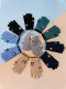 Children's gloves boy's winter cycling warm student's split-finger woolen plus velvet thickened cold-proof full-finger anti-freeze boy