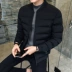 Áo khoác cotton nam không mũ, trưởng thành Quần áo nam trẻ trung 靓 Áo khoác cotton 30 - 35 tuổi Bọ cạp nhỏ áo cardigan nam Đồng phục bóng chày