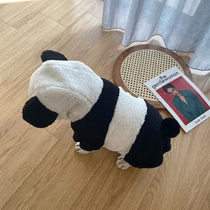Fardou Clothes Autumn Winter Cute Panda Dogs Clothes Winter Clothing Thickened Bullclothes Clothes Winter Snow Neri Clothes With Cap