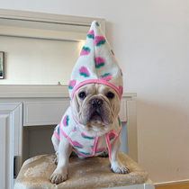 Korean version Puppy clothes Fou Bio Bears Winter Marchia suit Warm Snownery Mini Dog Bib Bears Pet Clothing