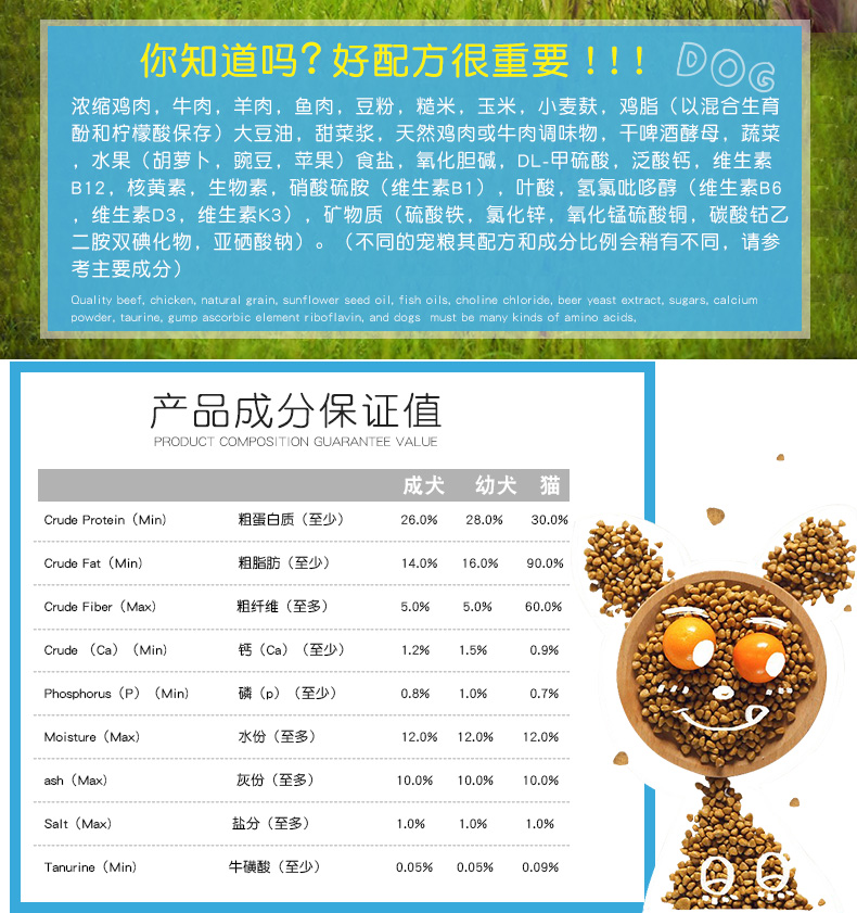 Qin cha thuần tự nhiên thức ăn cho chó nhỏ chó trưởng thành thức ăn cho chó Teddy hơn gấu Chihuahua Bomei 5 kg tải 2,5kg - Chó Staples thuc an cho chó