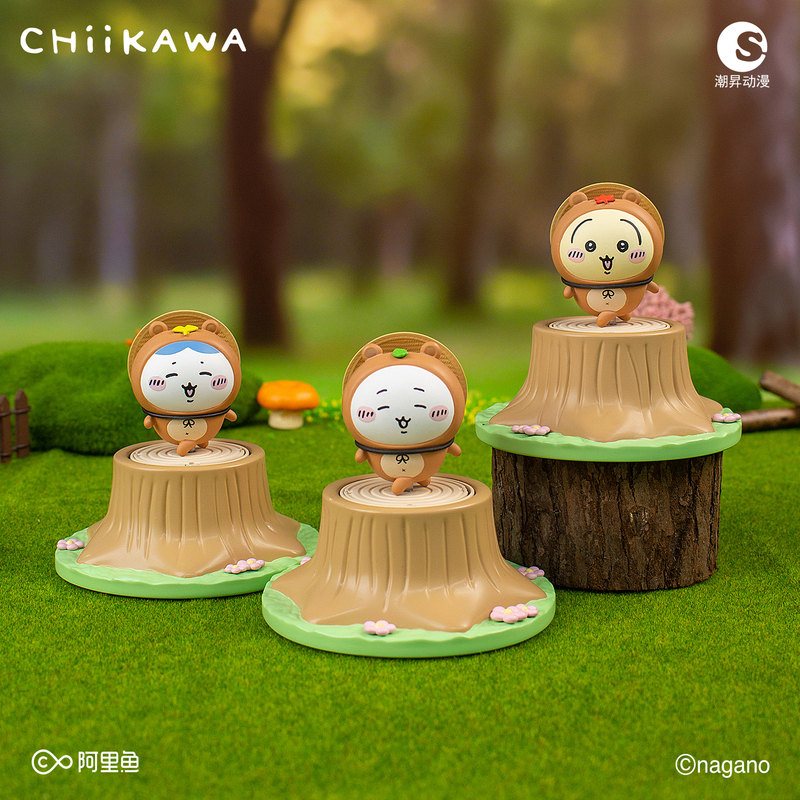 Chiikawa Blind Box Usagi Movable Type Printing Forest Fashion Series Toy Figurine Stamp