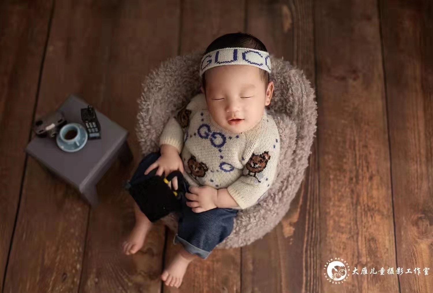 2023 Exhibition New Full Moon Take Prop for Newborn Baby Baby Full Moon Photography Big Moon Clothing