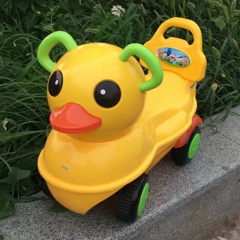 Rhubarb Duck with Stir-fry children taxiing pussy children sliding pussy chicks toddler kids toy car 1-3-year-old can take a light music-Taobao