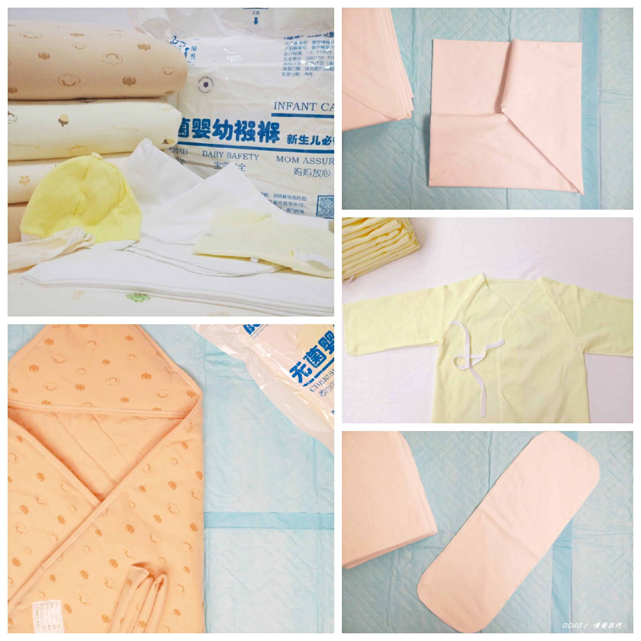 Winter thickening sterile waiting bags six packs of newborn babies swaddling mother and child full series of medical vacuum disinfection