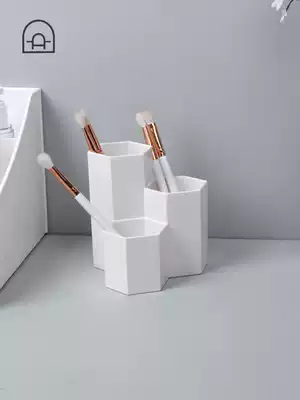 Dongha dormitory daily necessities desktop pen holder multi-function storage makeup brush sundries storage bucket