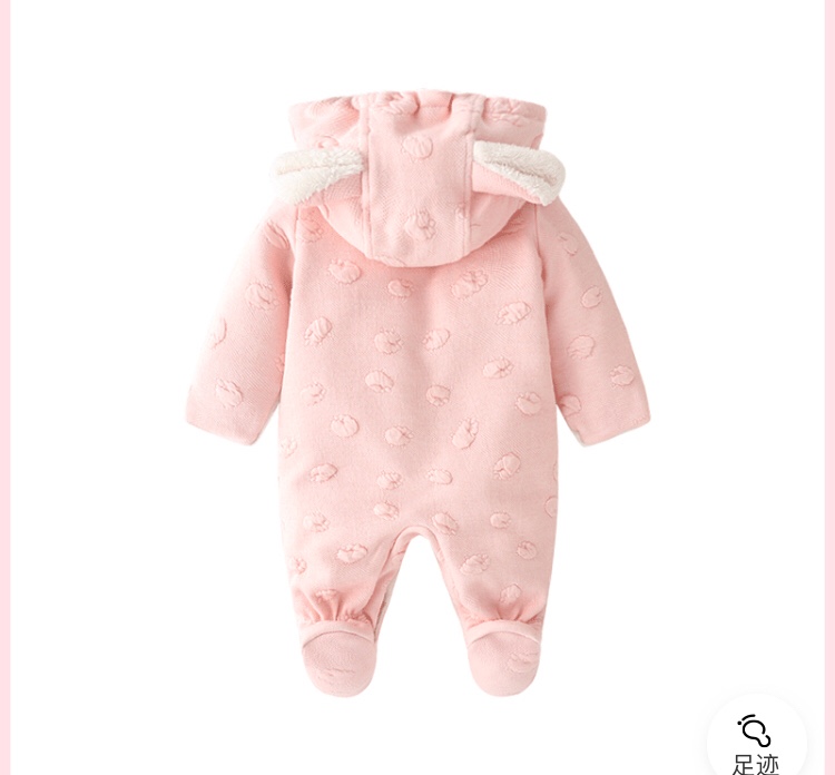 Hộp quà sơ sinh cho bé sơ sinh mùa đông cho bé áo khoác cotton dày jumpsuit hafu quà trăng rằm quần áo sơ sinh