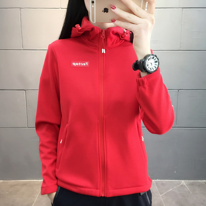 Outdoor soft shell stormtrooper clothing female tide brand plus velvet mountaineering clothing men's autumn and winter windproof waterproof warm stretch coat