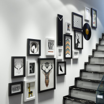 Minimalist Modern Stairway Decoration Painting Hanging Painting Wall Aisle Watch Combo Photo Frame Wall Painting Veranda Wall Mural Painting