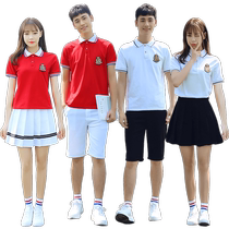 Summer school uniform suit for middle school students college style junior high school and high school student graduation photo class uniform sports meeting opening ceremony clothing