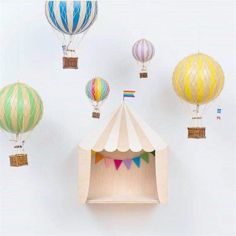INS Burst circus small wooden house House Rack Pendulum with hanging accessories containing box Children's room Decorative Wall Decoration-Taobao