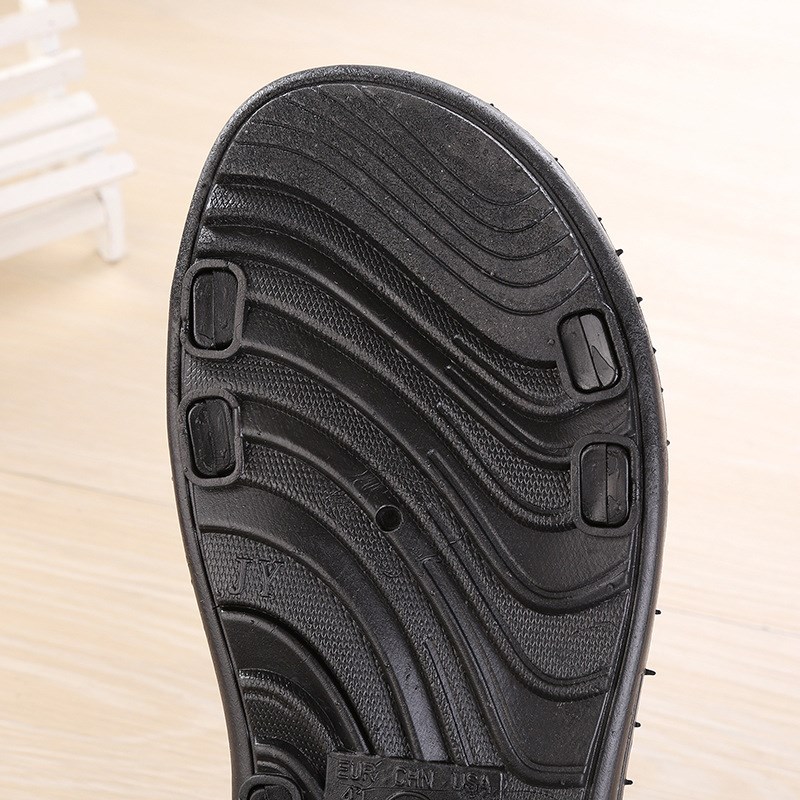 Giày đế bệt 2018 với dép quai chống và dép đi trong nhà đi biển thông thường sandal da nam