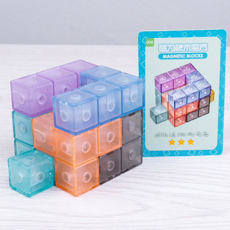 Magnetic Magic Square Ruban Sorma Cubic Cube Cube Block Magnet Children Puzzle Toys 3-6