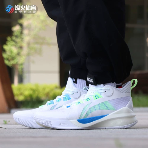 Fenghuo Lining Li Ning Sonic 10 TD Team Model Бело-Розовая Сакура Практичные баскетбольные кроссовки ABPS015-1