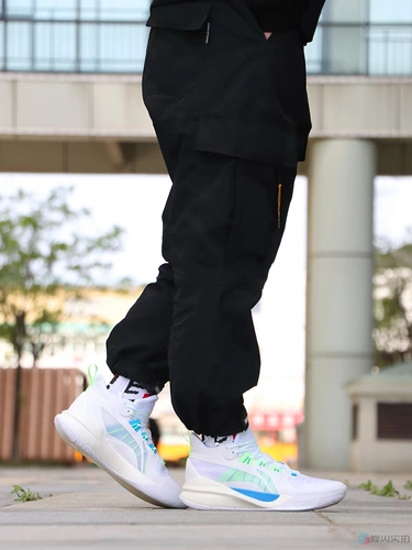 Fenghuo Lining Li Ning Sonic 10 TD Team Model Бело-Розовая Сакура Практичные баскетбольные кроссовки ABPS015-1