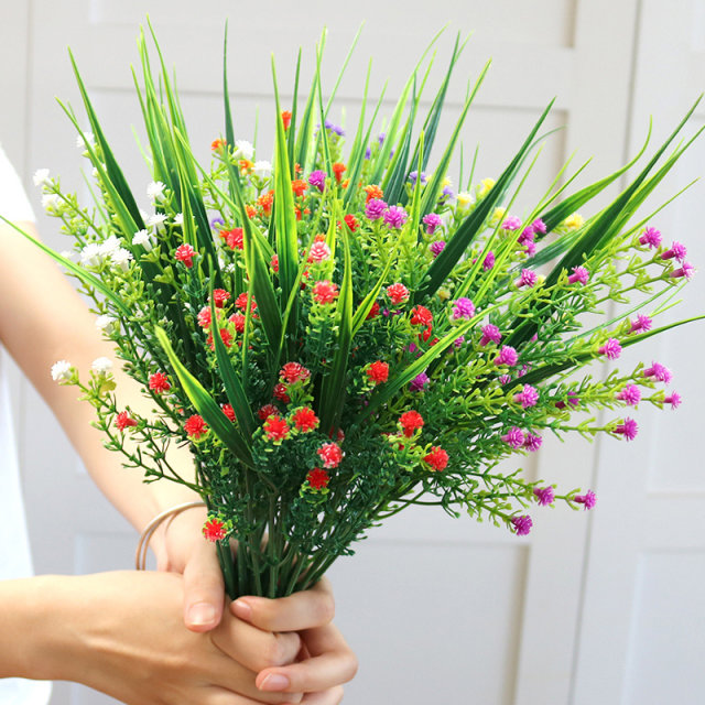 bouquet simulated ດຽວຂອງລົມຫາຍໃຈຂອງເດັກນ້ອຍ, daisies, ການຕົກແຕ່ງຫ້ອງຮັບແຂກ, ການຈັດດອກໄມ້ປອມພາດສະຕິກ, ດອກໄມ້ແຫ້ງ, ດອກຜ້າໄຫມ