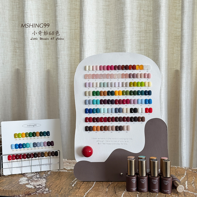Meixuan Mshing99 Little Wonderful 68-Color Nail Polish Gel High Saturation One-Stroke Coloring 2026 Spring and Summer New Product Nail Salon