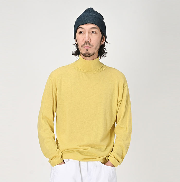 Japan 45 men and women 908 series r autumn winter warm trends fashion pure cotton high collar knitwear 23AW-Taobao