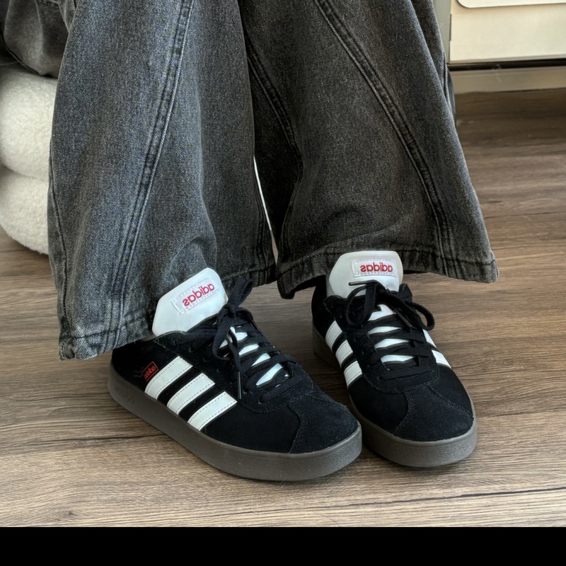 Adidas T-Head Shoes for Men and Women, Black Low-Top Sneakers, Retro Suede Training Shoes, Retro Casual Shoes Js3004