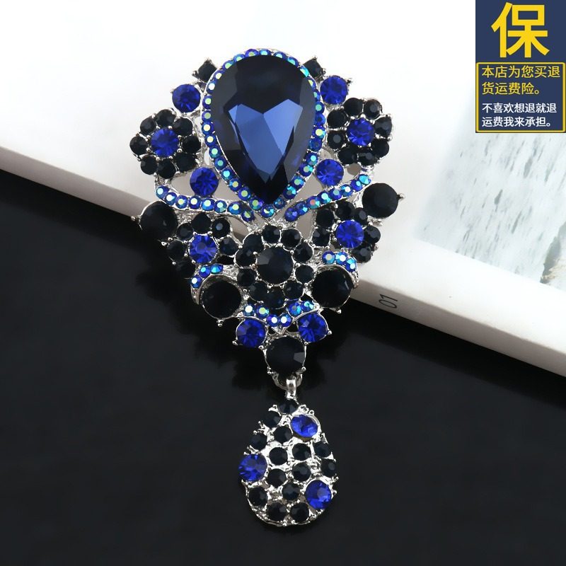 European and American court crystal bra needle female fashion sweater bra cut pin accessories accessories pin