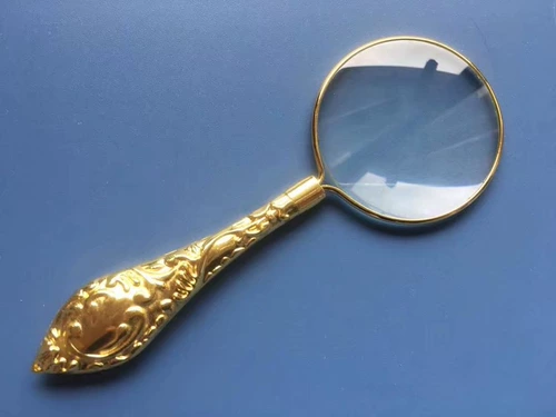 Лупа, металлическое портативное модное чтение для школьников, оптика