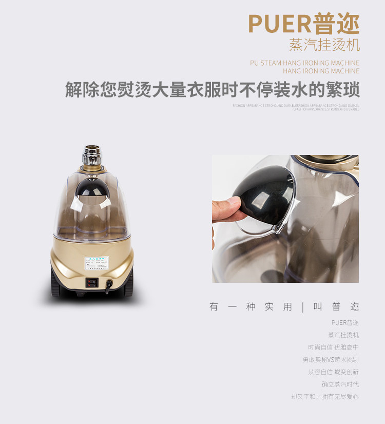 Пароочиститель 服装店商用蒸汽挂烫机普迩全铜芯2200w大功率大水箱衣服店熨烫机