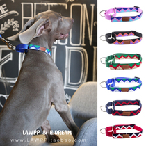 (Jedi) HiDREAM RAINBOW SERIES Cushioning Light Webbing Half P Neck Ring Pets Explosion dog Item Circle