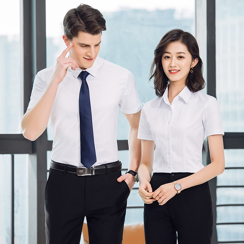 Professional sọc Hàn Quốc phiên bản áo cơ thể mùa hè không có sắt nhóm nhóm áo người quản lý là tùy chỉnh