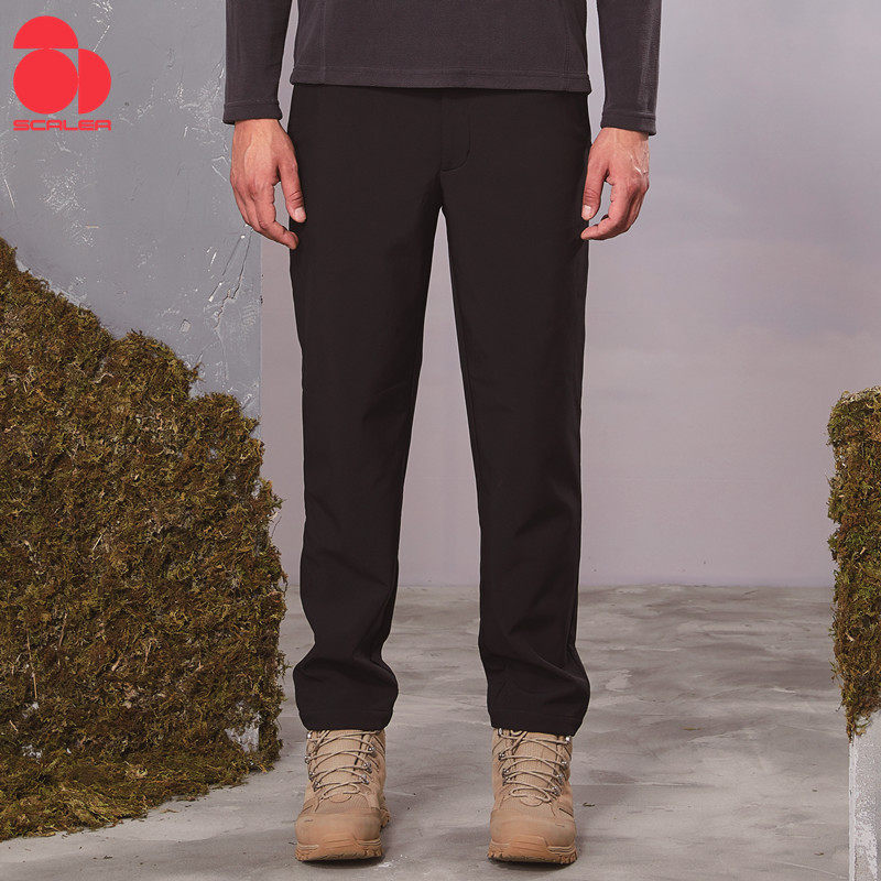 Sikelle SCALER outdoor 2020 autumn winter new male windproof softshell pants composite grip suede pants F3011359