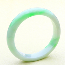 Positive lap Floating Green Emerald Bracelet Myanmar Old Pit Ice Glutinous jade Jade Bracelet Natural a goods mid high-end round bracelet 56mm