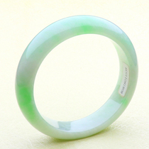 Positive lap Floating Green Emerald Bracelet Myanmar Old Pit Ice Glutinous Seed Jade Bracelet Natural a goods round bracelet 56mm