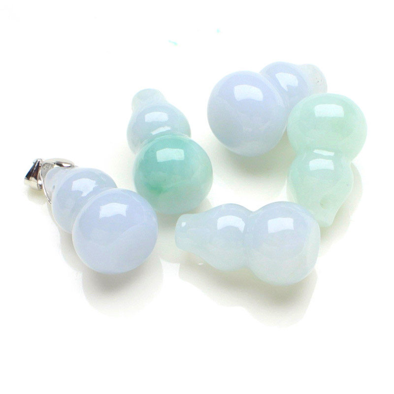 Myanmar Natural Ice Glutinous Seed Emerald A Goods Jade Hyacinth Pendant Female Money Chain Sends 925 Silver Necklace Jade Pendant Woman