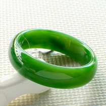 And Tian Yubei jade bracelet full of green natural jewelry jade bracelet spinach green Xinjiang and Tian jade bracelet with certificate