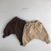 Personality Fan ~ Korean version of childrens autumn and winter sports mouse pants male and female treasures