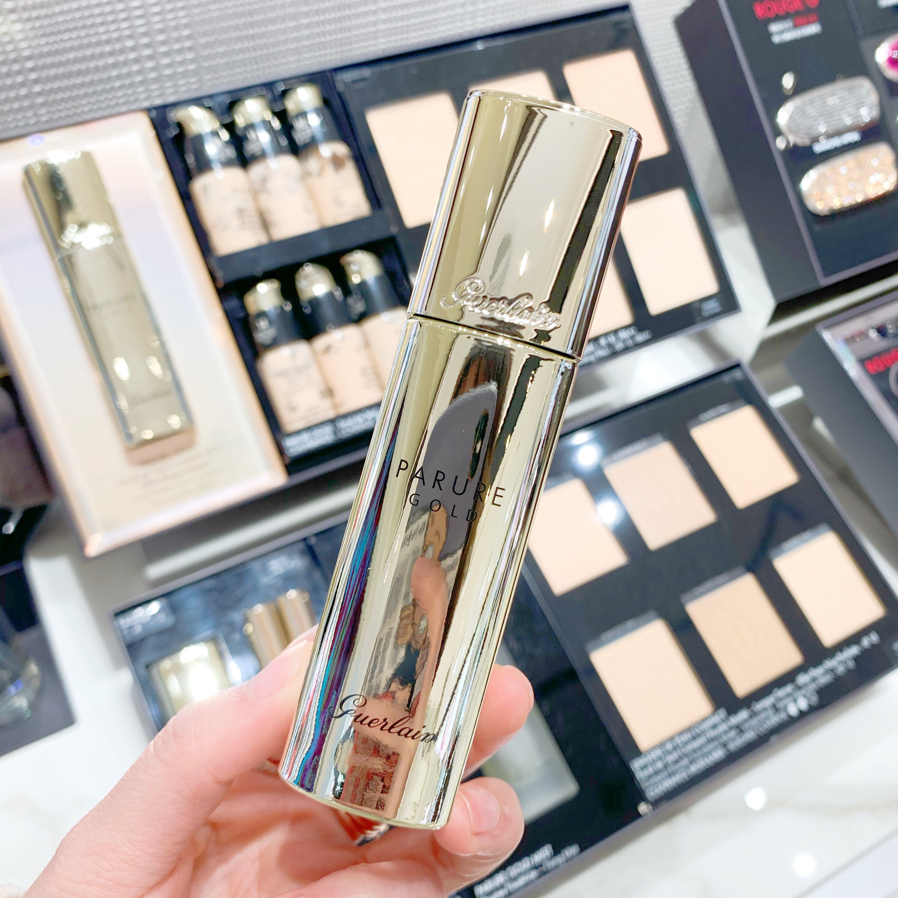 Spot Guerlain new version of Guerlain gold diamond repairing liquid foundation 30ml #00 #01 concealer lasting moisturizing