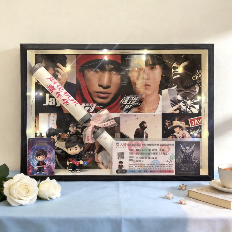 Jay Chou 2026 DIY Cheering Stick Square Photo Frame Carnival Concert Storage Photo Frame Commemorative Picture Frame
