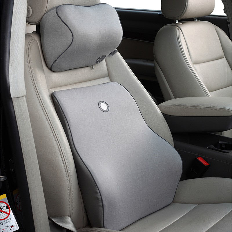 Memory cotton car pillow neck pillow waist pillow waist cushion car seat back cushion pillow a pair of waist pillow cushion