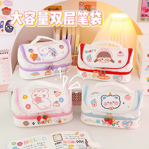 Детская ручка, вместительный и большой милый высококачественный пенал для школьников, популярно в интернете