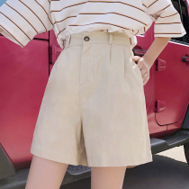 South Korea 2021 New Summer Casual Cotton Linen Pants Big Code 50% Pants With Slim Linen Broadleg Shorts Women Loose