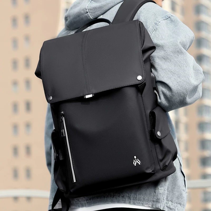 Men's laptop, capacious compatible backpack, foldable bag, 16 inch, business version