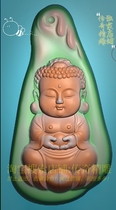 New accompanying artistic conception baby Buddha finely carved picture jdp grayscale picture bmp relief picture 2021 Taobao 02244