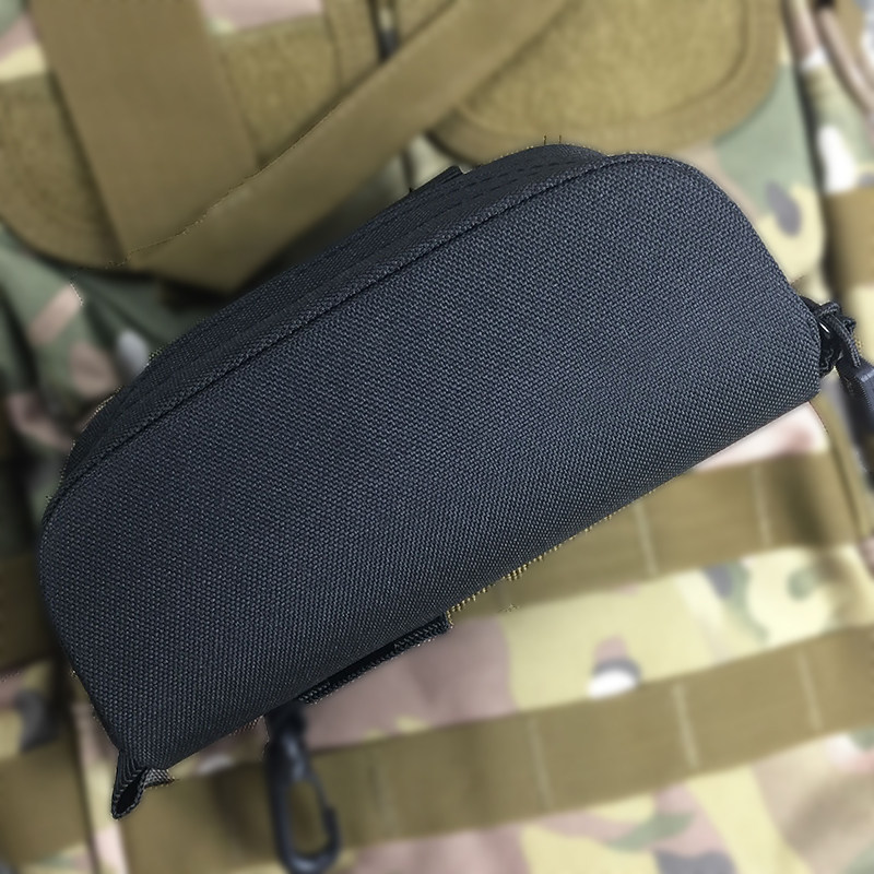 Tactical glasses case outdoor sunglasses bag hard side bag riding sunglasses case MOLLE waist hanging glasses bag