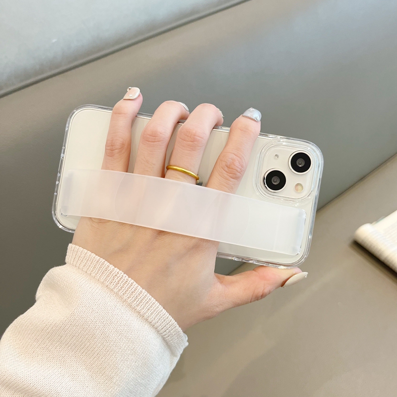 Suitable for Apple 16 Plus Phone Case with Wrist Strap, Integrated Wrist Strap for 14 Pro Max, Wrist Strap Style Handheld Case for Apple 12, Niche High-End Feel, Ultra-Thin Hard Case for 13 Pro, Full Coverage Matte for 11