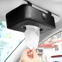 Car-mounted tissue box car hanging sun visor sunroof drawing Box Creative car tissue box car supplies