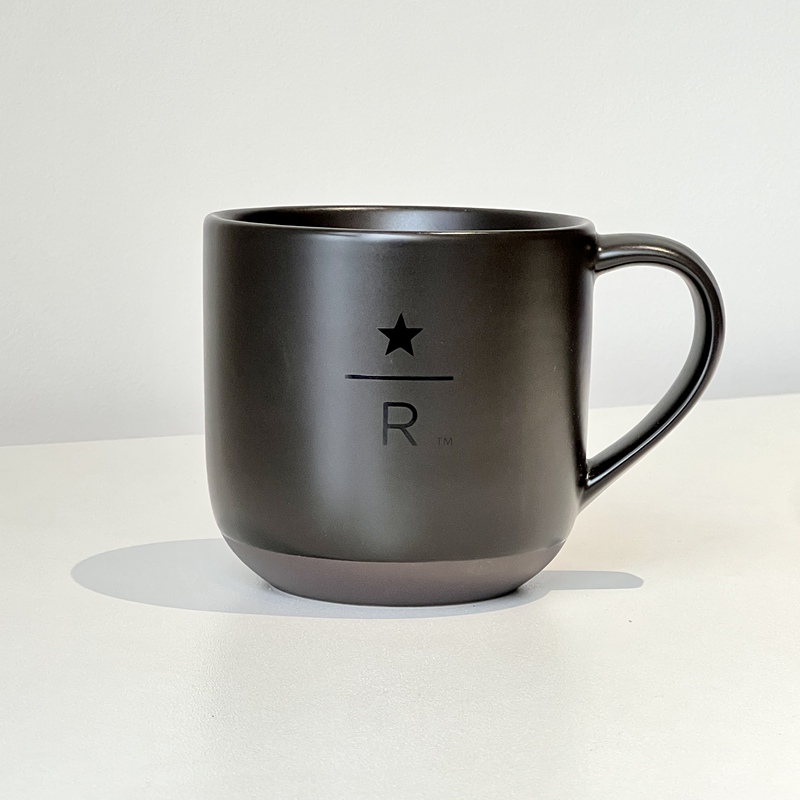 Starbucks Cup Store Water Cup Desktop Large Capacity Minimalist Black Premium Coffee White Ceramic Mug